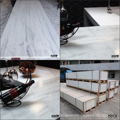 Grey Veining Pattern Color Solid Surface Sheet Artificial Stone
